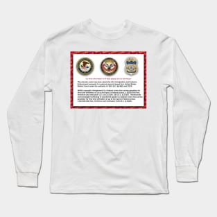 Domain seized by the US Department of Justice Long Sleeve T-Shirt